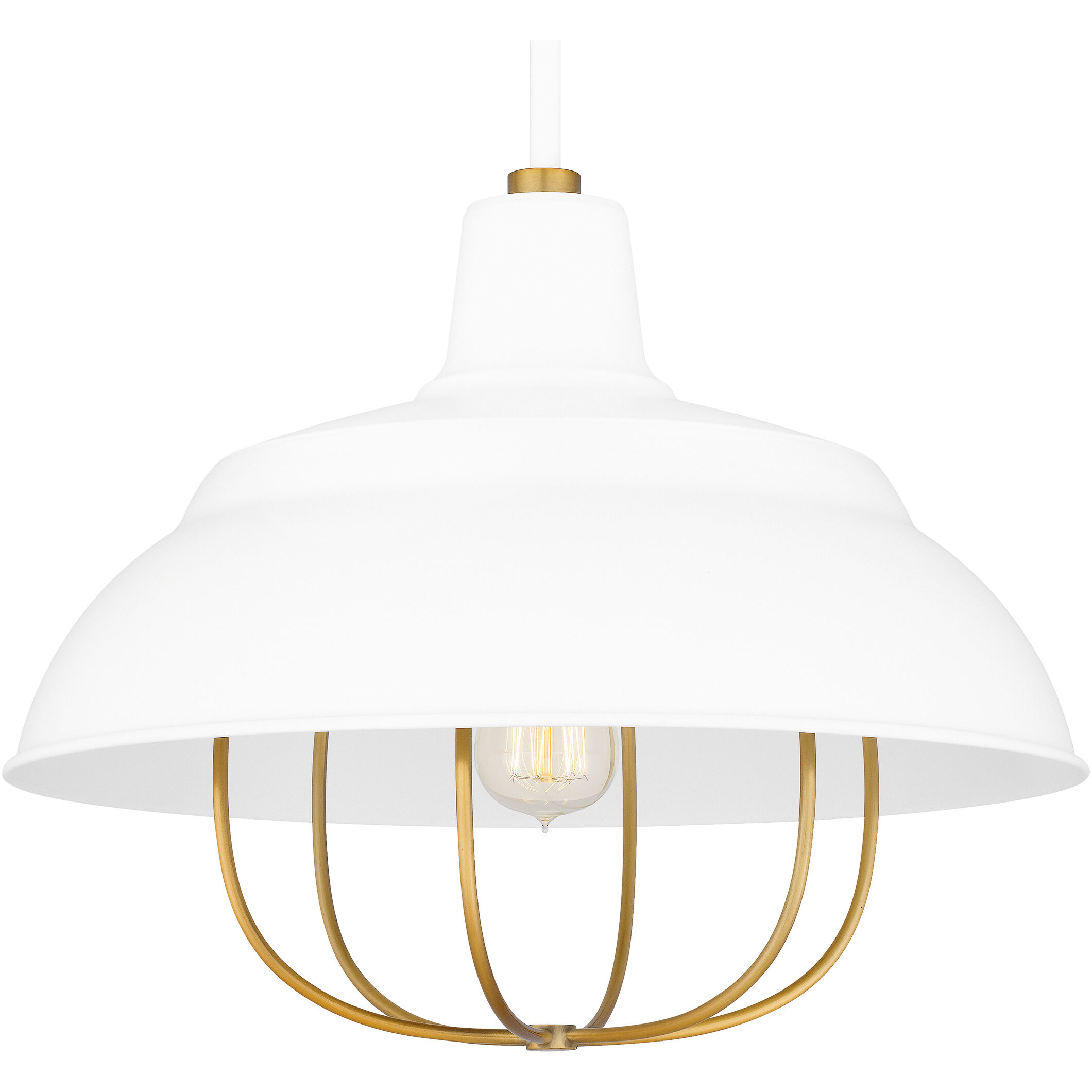 Darmody 1 Light 17 inch White Lustre Pendant Ceiling Light