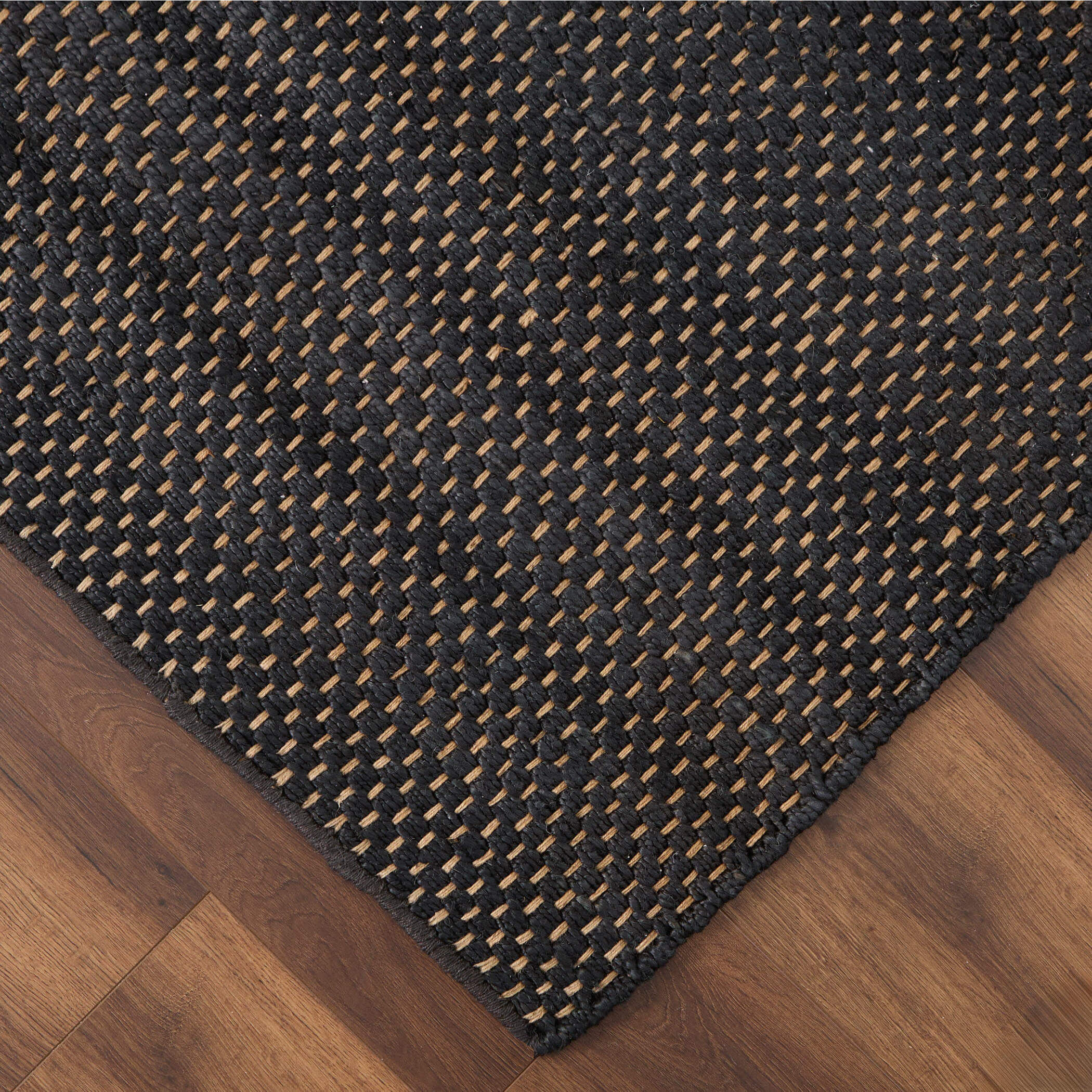 Ganges 130 X 94 inch Black Rug in 8 x 11