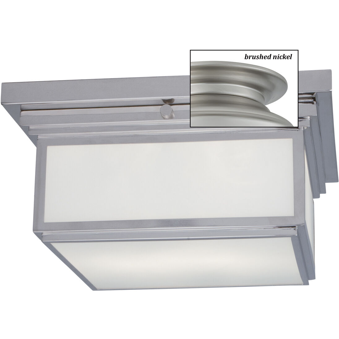 Taylor 2 Light 12.5 inch Brushed Nickel Flush Mount Ceiling Light