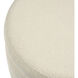 Jayne 16.5 inch Ivory Accent Stool