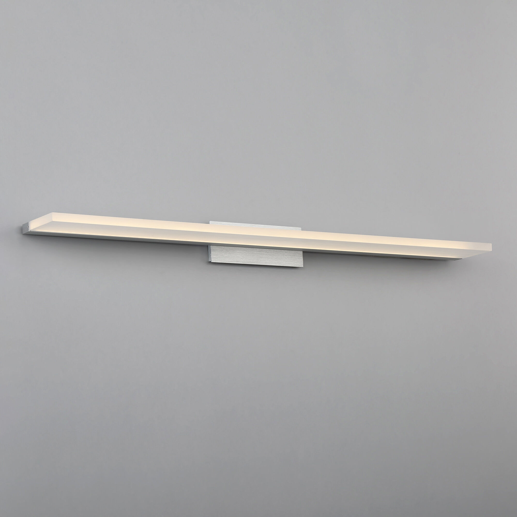 Level LED 37 inch Brushed Aluminum Bath Vanity & Wall Light, dweLED