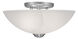 Somerset 2 Light 13 inch Brushed Nickel Semi-Flush Mount Ceiling Light