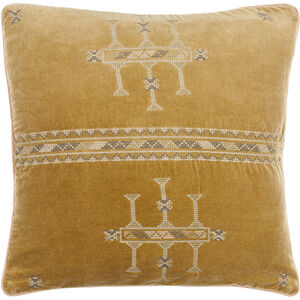 Velour 21 X 13 inch Copper / Camel / Pearl / Brass / Light Wood / Tan / Brick Lumbar Pillow in 13 x 21