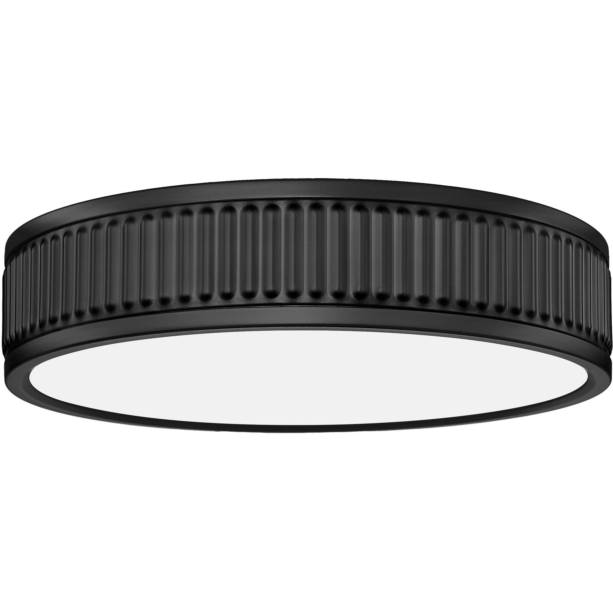 Stari LED 12.75 inch Matte Black Flush Mount Ceiling Light