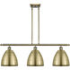 Ballston Dome 3 Light 36 inch Antique Brass Island Light Ceiling Light