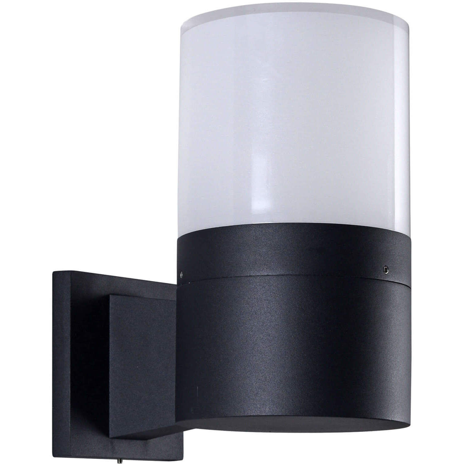 Modern 10 inch Matte Black Outdoor Wall Sconce