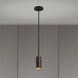 Exhaust Pendant LED 2.36 inch Graphite / Brass Pendant Ceiling Light