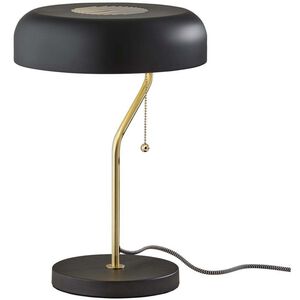 Timothy 17 inch 60.00 watt Black and Antique Brass Table Lamp Portable Light