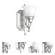 French Regency 1 Light 6 inch Brushed Nickel Bath Vanity Wall Light