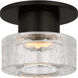 C&M by Chapman & Myers Holsted 1 Light 5 inch Aged Iron Flush Mount Ceiling Light
