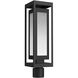 Double Box LED 18 inch Textured Black Outdoor Post Mount