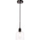 Codorus 1 Light 6 inch Black Pendant Ceiling Light