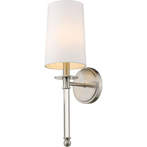 Mila 1 Light 6 inch Brushed Nickel Wall Sconce Wall Light