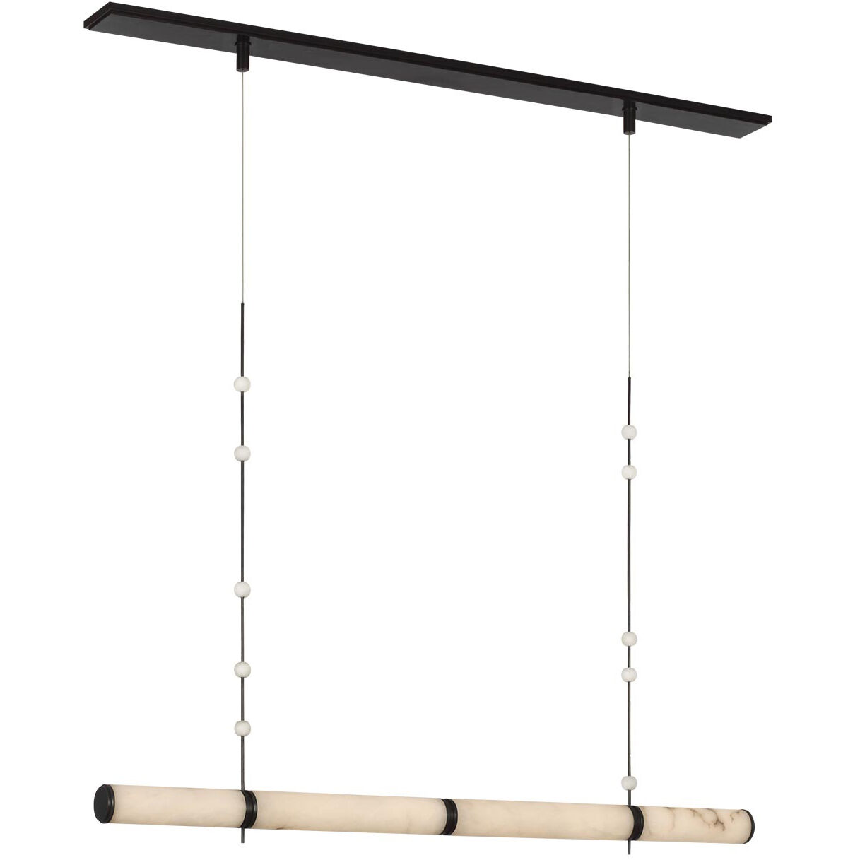 Anne-Marie Barton Marcell Linear Chandelier Ceiling Light in Bronze