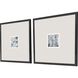 Slate Piano Blue and Gray and White Framed Art, Propac