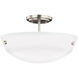 Kerrville 2 Light 15 inch Brushed Nickel Convertible Semi-Flush Pendant Ceiling Light