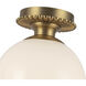 Alora Mood Otis 1 Light 7.88 inch Brushed Gold Semi-Flush Mount Ceiling Light