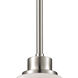 Casual Mission 1 Light 5 inch Brushed Nickel Mini Pendant Ceiling Light
