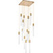 Weston 13 Light 26 inch Satin Gold Pendant Ceiling Light