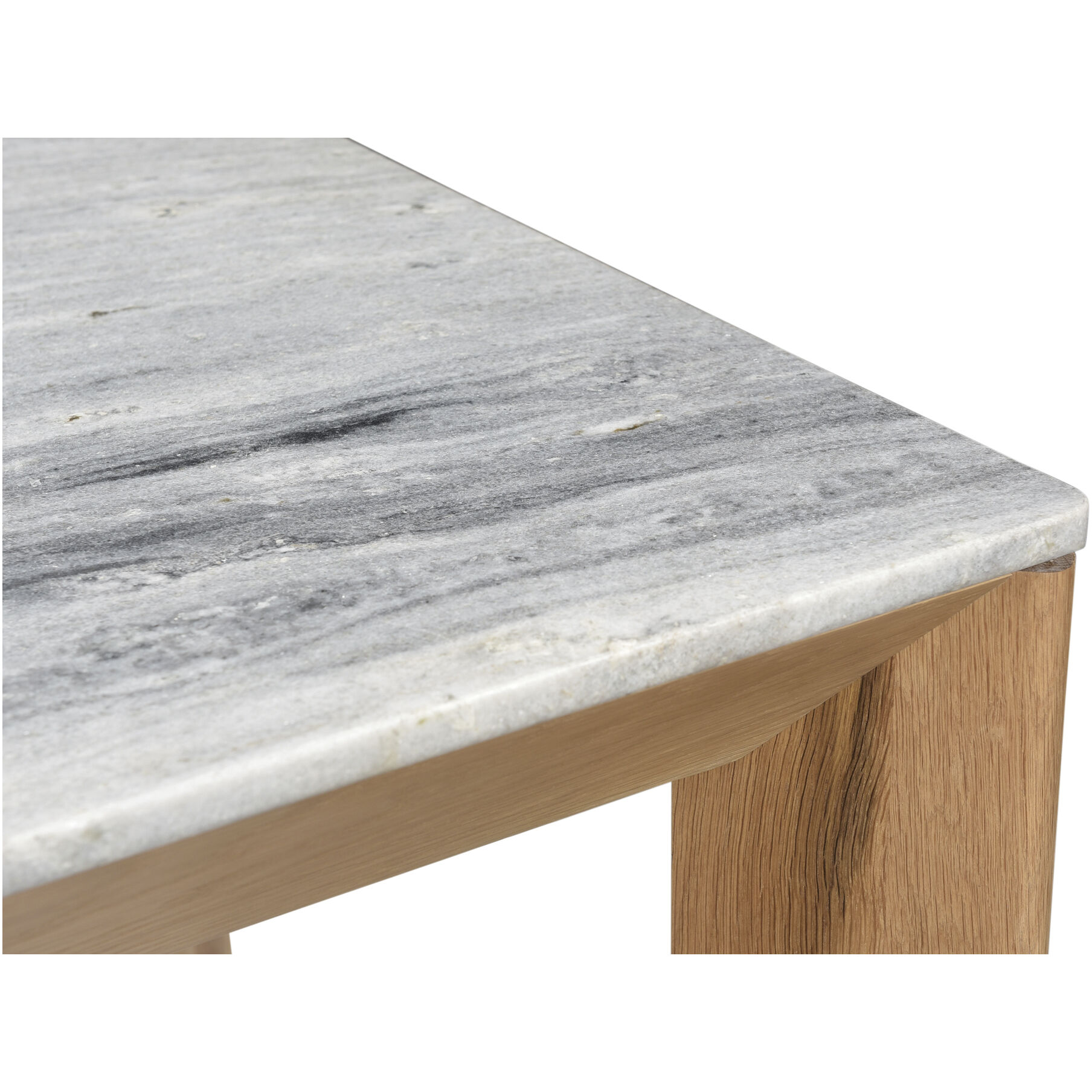 Angle 80 X 36 inch Grey Dining Table, Rectangular
