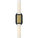 Thayer 2 Light 4.75 inch Lacquered Brass and Black Bath Sconce Wall Light in Lacquered Brass with Black
