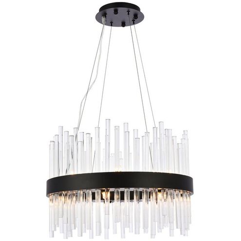 Dallas 14 Light 20 inch Black Pendant Ceiling Light