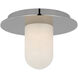 Kelly Wearstler Fosse LED 5.5 inch Polished Nickel Solitaire Flush Mount Ceiling Light