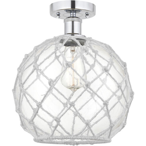 Edison Farmhouse Rope 1 Light 10.00 inch Semi-Flush Mount