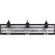 Abbey Rose 3 Light 26 inch Black and Galvanized Bath Vanity Light Wall Light