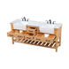 Clement 72 X 22 X 34 inch Natural Wood Bathroom Vanity Cabinet