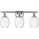 Ballston Preston 3 Light 26.25 inch Brushed Satin Nickel Bath Vanity Light Wall Light in Clear