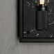 Caged Wall Light in Black Marble