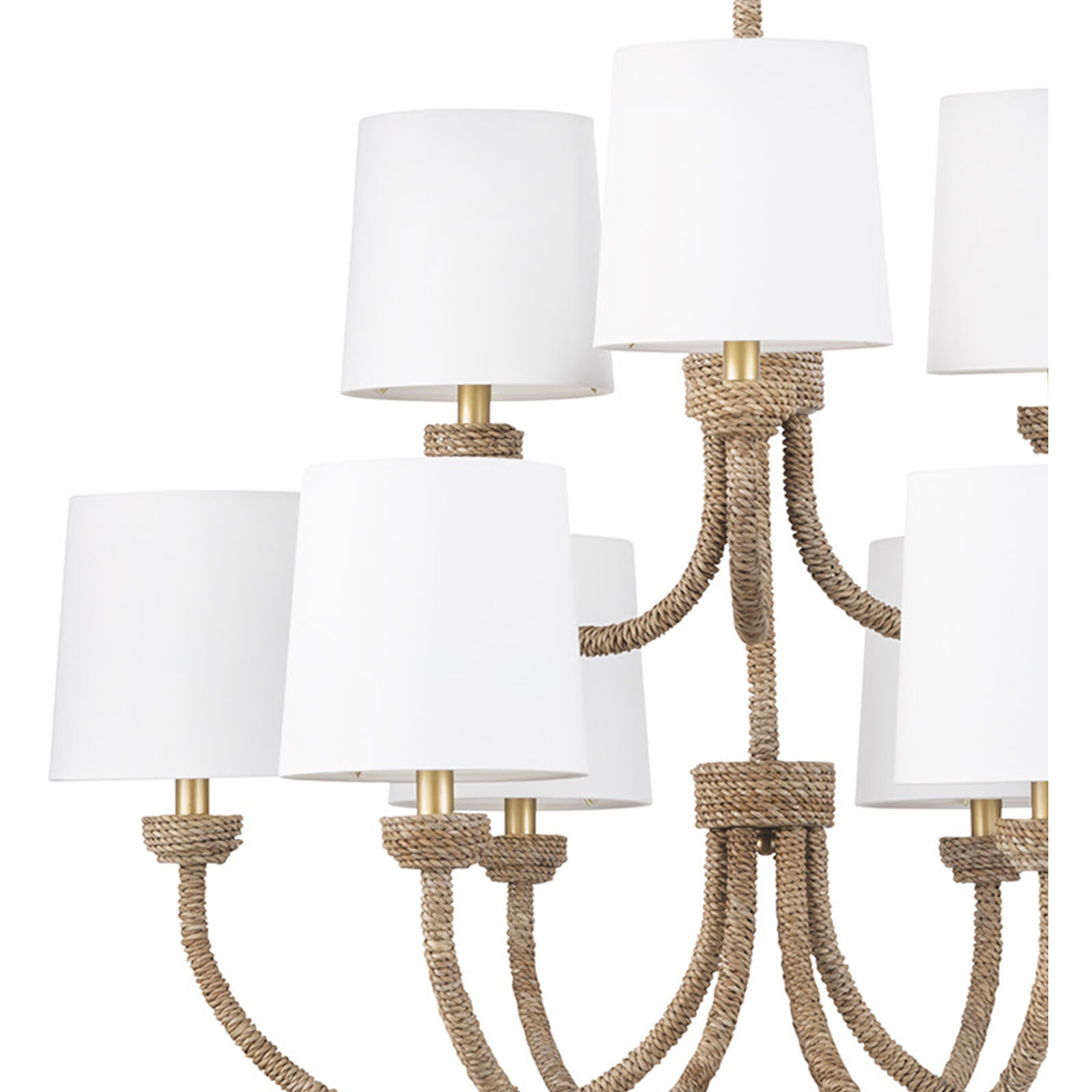 Bimini 9 Light 36 inch Natural Chandelier Ceiling Light, Large