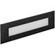 Sparta Dash Flat 120v 6.00 watt Stainless Steel Black Step Light