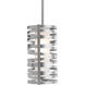 Tempest LED 6 inch Beige Silver Pendant Ceiling Light in Adjustable Cord, Metallic Beige Silver, Frosted, 2700K LED