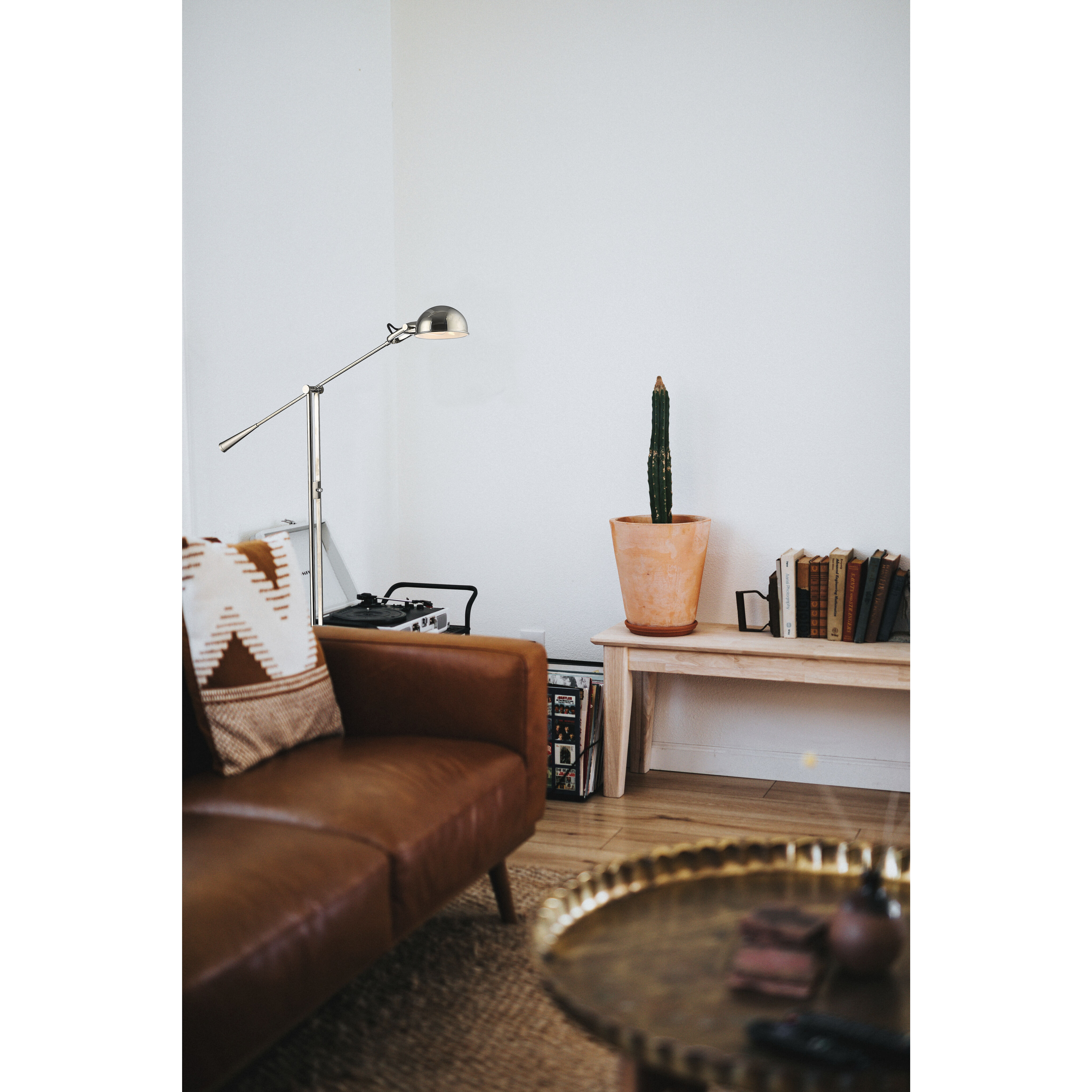 Grammercy Park 82.5 inch 100.00 watt Polished Nickel Floor Lamp Portable Light