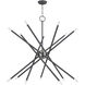 Soho 14 Light 40 inch Scandinavian Gray with Brushed Nickel Accents Foyer Chandelier Ceiling Light