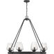 Carlton 8 Light 36 inch Matte Black Chandelier Ceiling Light, Essentials