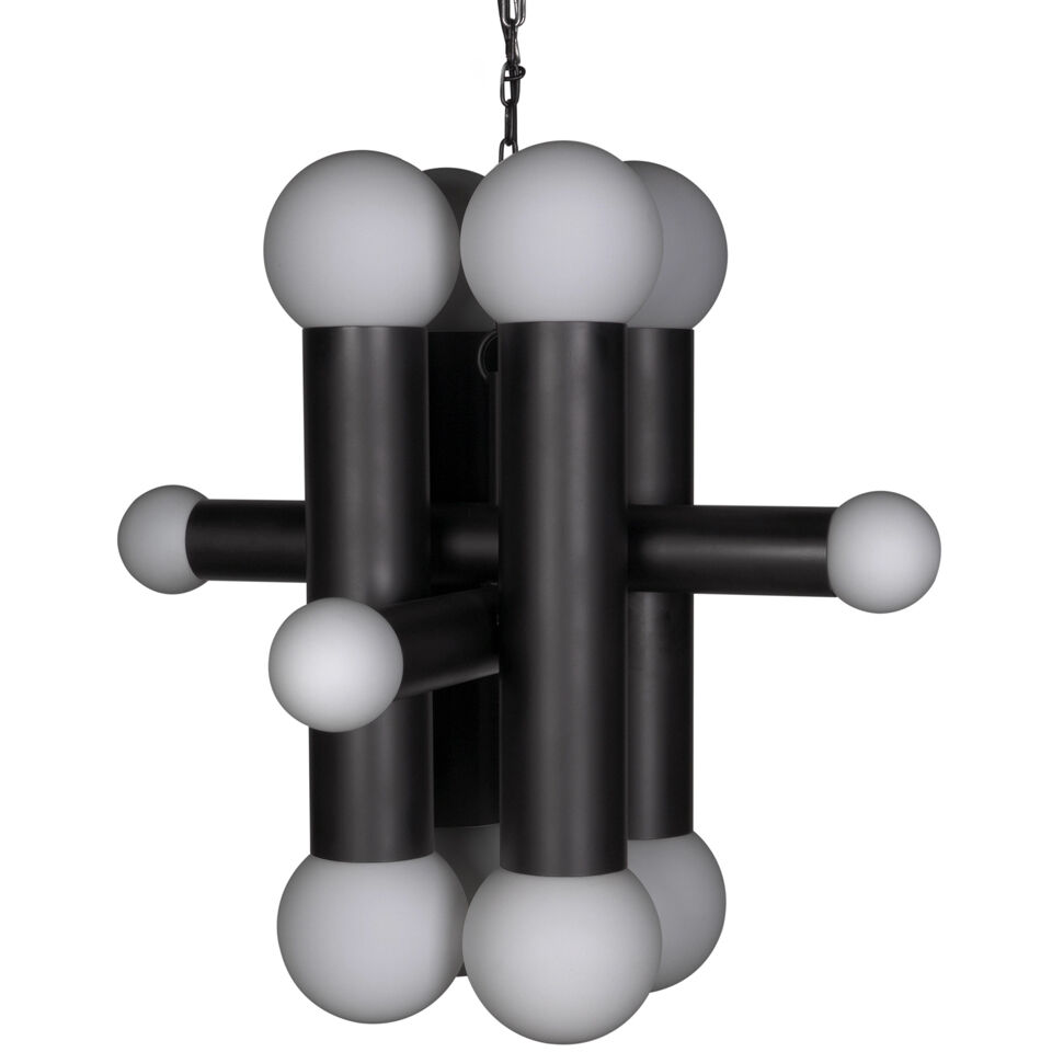 Amadeus 12 Light 36 inch Matte Black Chandelier Ceiling Light