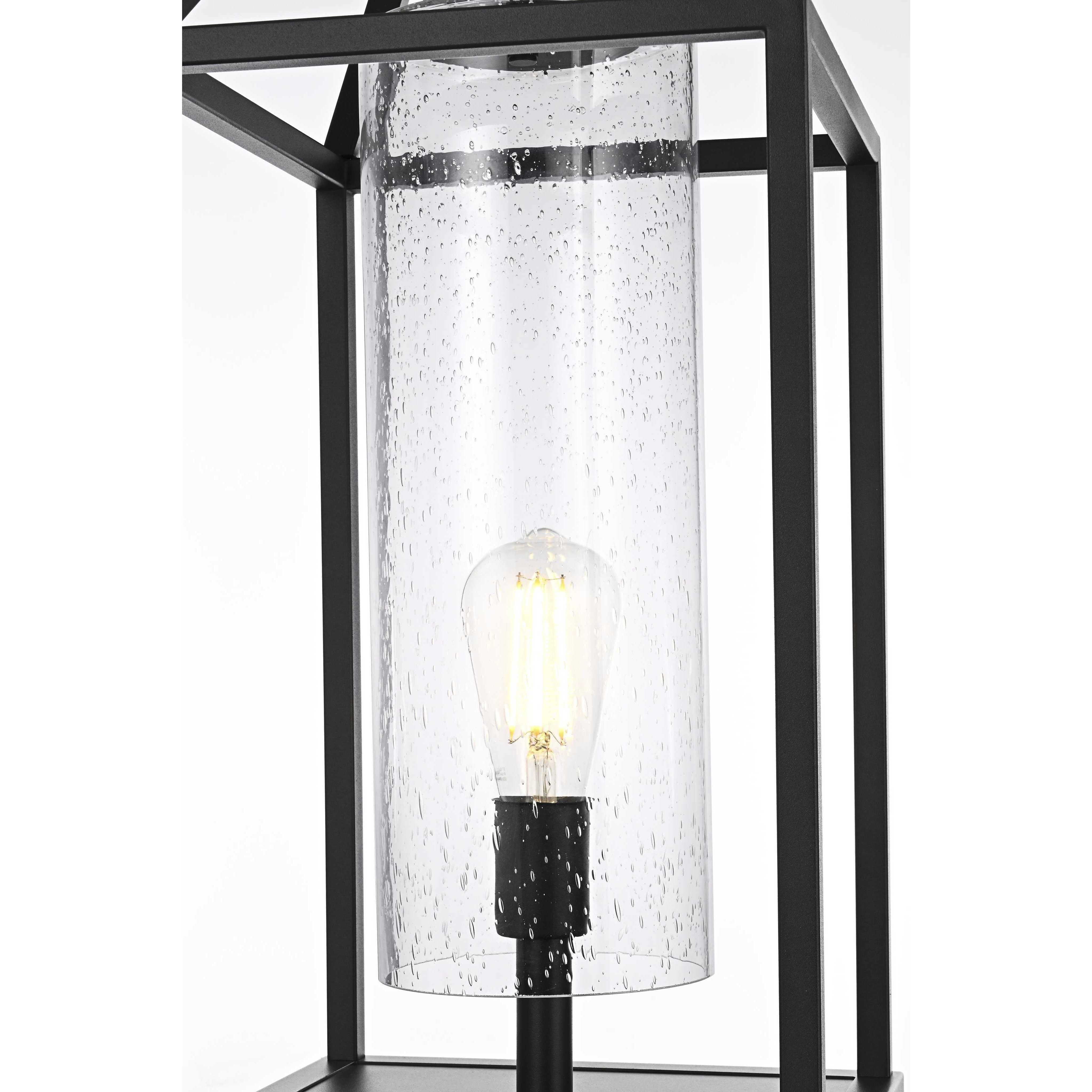 Zora 1 Light 26 inch Black Outdoor Post Light