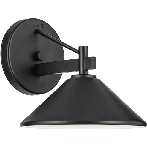 Ripley 1 Light 7.5 inch Black Outdoor Wall Sconce, Medium