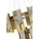 Canada LED 31.5 inch Satin Brass Chandelier Ceiling Light