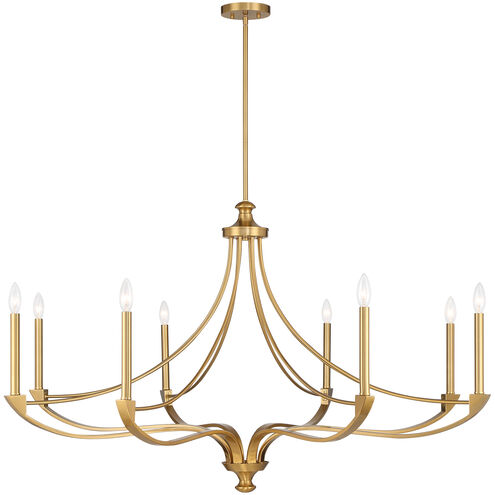 Preserve 8 Light 50 inch Warm Brass Chandelier Ceiling Light