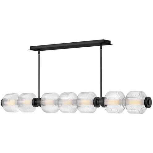 Reign LED 69.25 inch Black Linear Pendant Ceiling Light