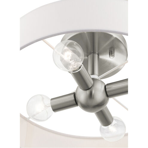 Venlo 4 Light 14 inch Brushed Nickel Semi Flush Ceiling Light