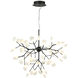 Hydrangea Bloom LED 35.38 inch Matte Black Pendant Ceiling Light