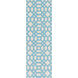Lagoon 72 X 48 inch Aqua, Ivory Rug