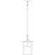 Mission 1 Light 7.25 inch Verdigris Patina Pendant Ceiling Light in White Opalescent, T-Bar Overlay