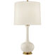 Christopher Spitzmiller Coy 31.5 inch 100 watt Ivory Table Lamp Portable Light in Linen, Medium