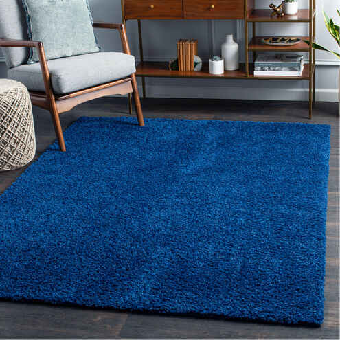 Bliss Shag 84 X 63 inch Dark Blue Rug in 5 x 8